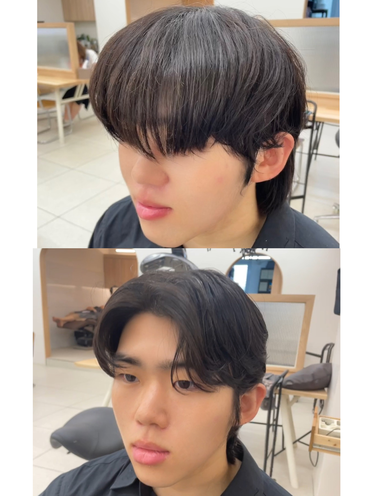 맨즈 남자 헤어 모델 구하고 있습니다 딱 3분에서 5분만 구하려 하고 있어요 아이롱펌