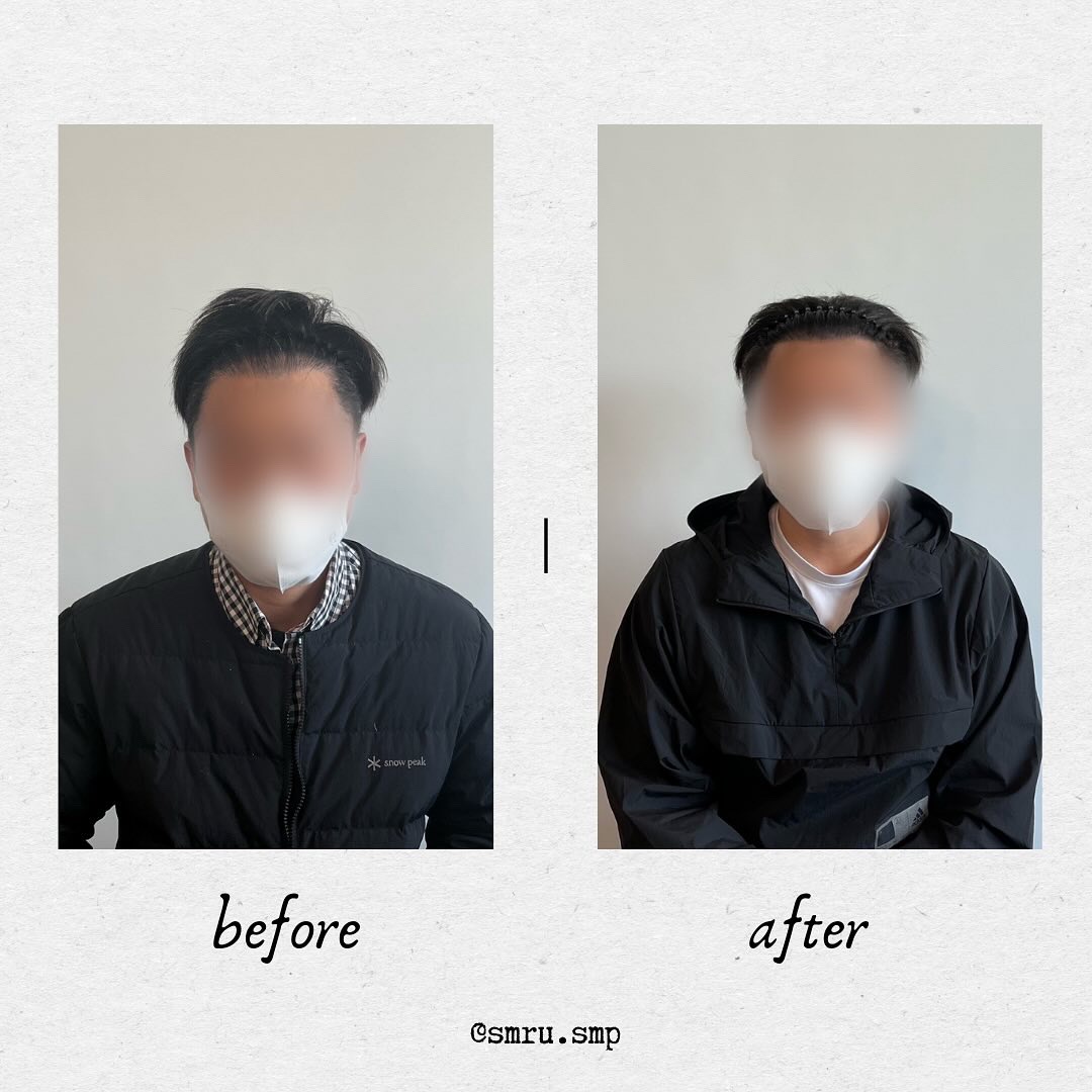 삭발 두피문신 모델 구합니다.