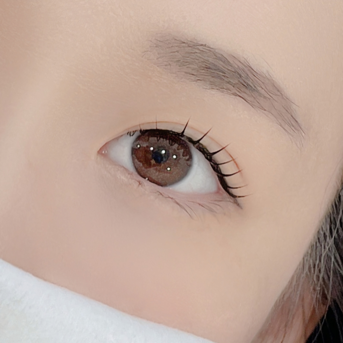 속눈썸 펌,연장,펌포인트 모델